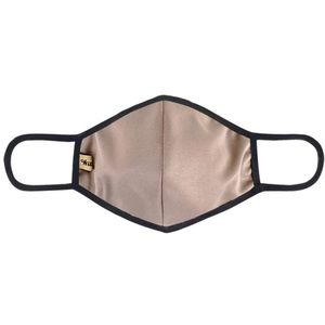 New! Filter Pocket! Mocha Cotton Lined Face Mask